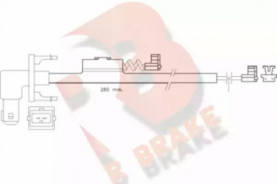 R BRAKE 610288rb -  Сигнализатор, износ тормозных колодок